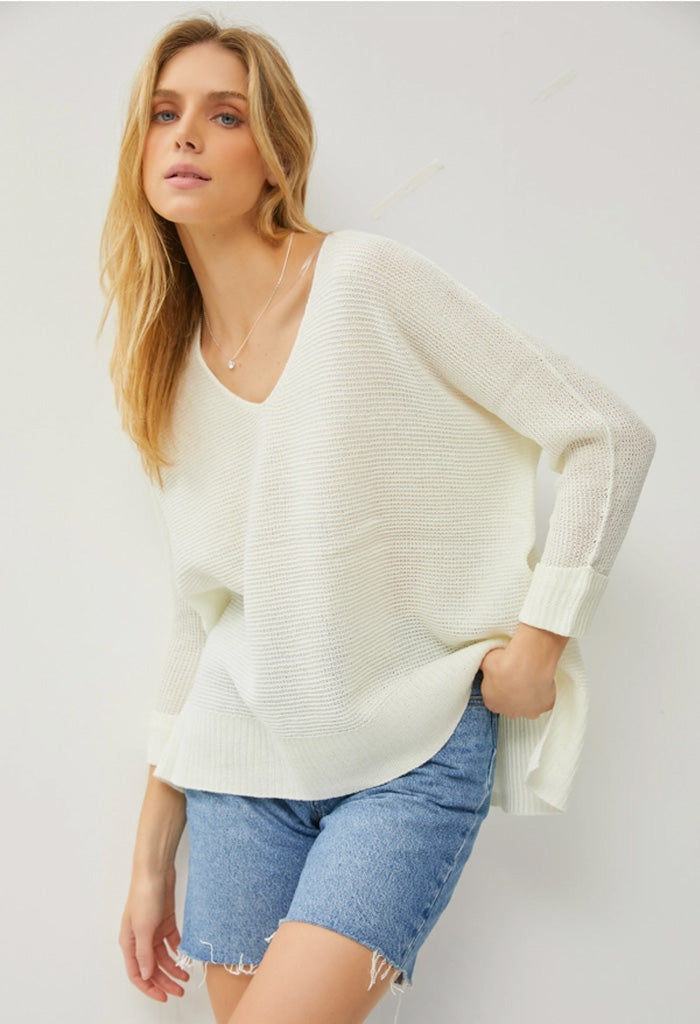 KK Bloom Yacht Club Sweater-White