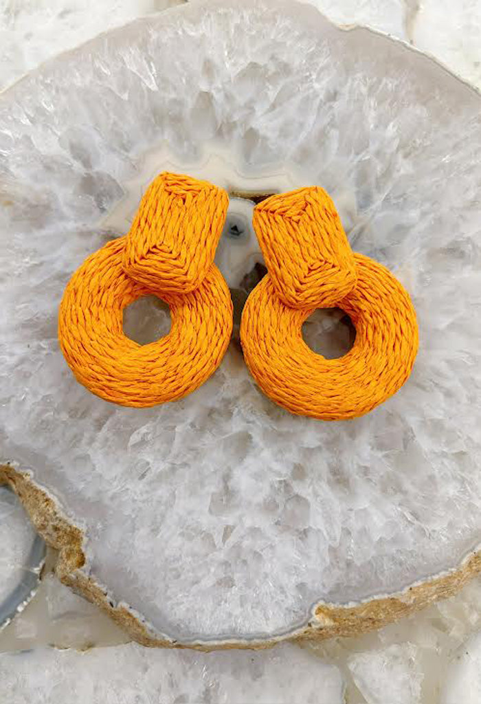 KK Bloom Kai Earrings-Orange
