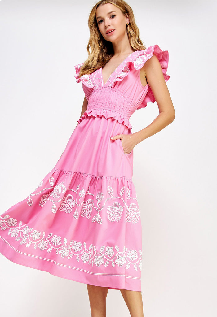 KK Bloom Poppy Midi Dress