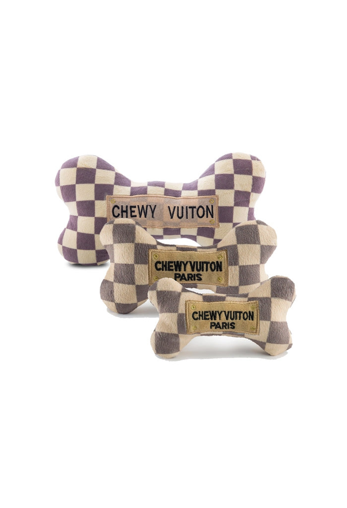 Haute Diggity Dog Checker Chewy Vuiton Bone-Large