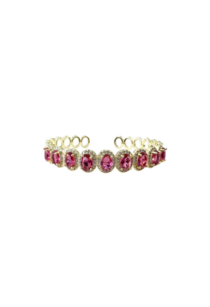 Gemelli Jewelry Magnolia Cuff-Pink