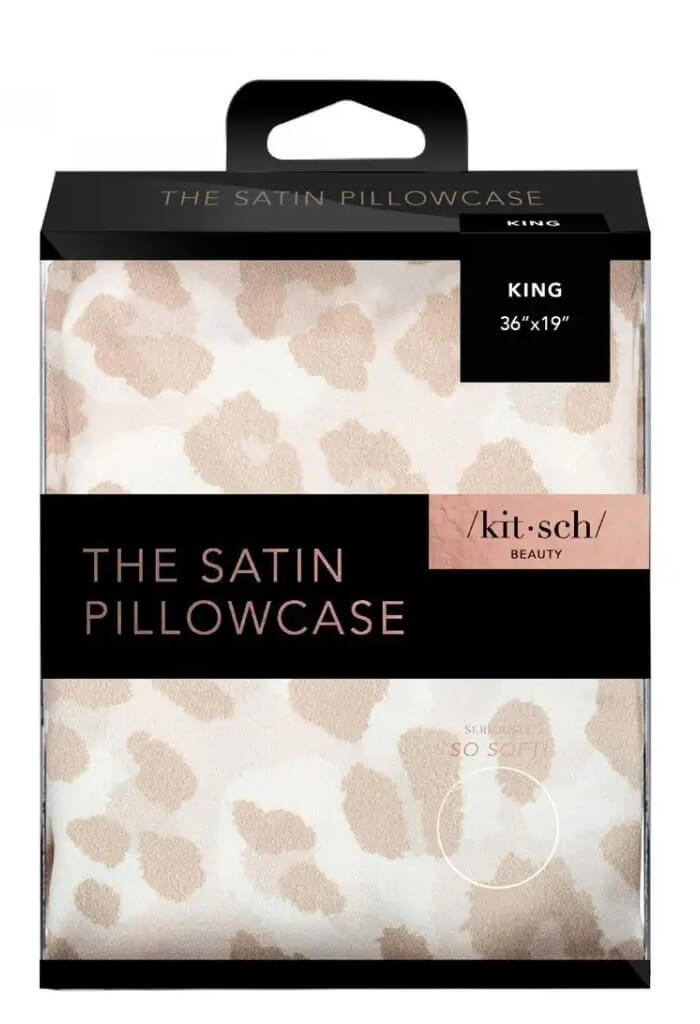 Kitsch Satin King Pillowcase-Leopard