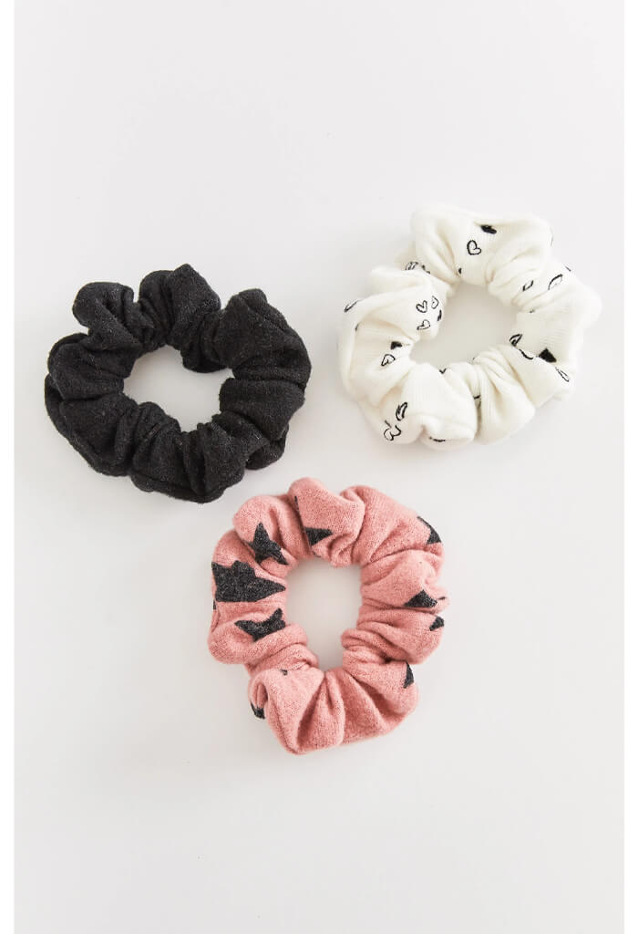 Z Supply Hearts & Stars Scrunchies 3 Pack