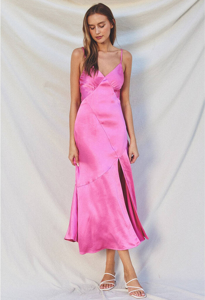 KK Bloom Penelope Dress-Barbie Pink