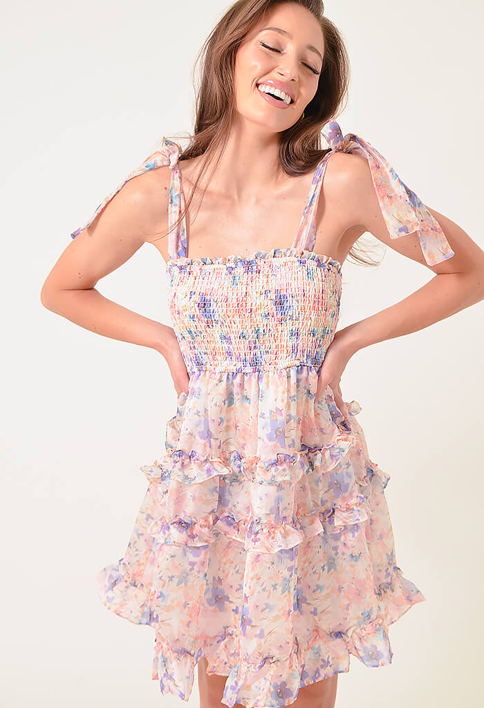 KK Bloom Wisteria Mini Dress