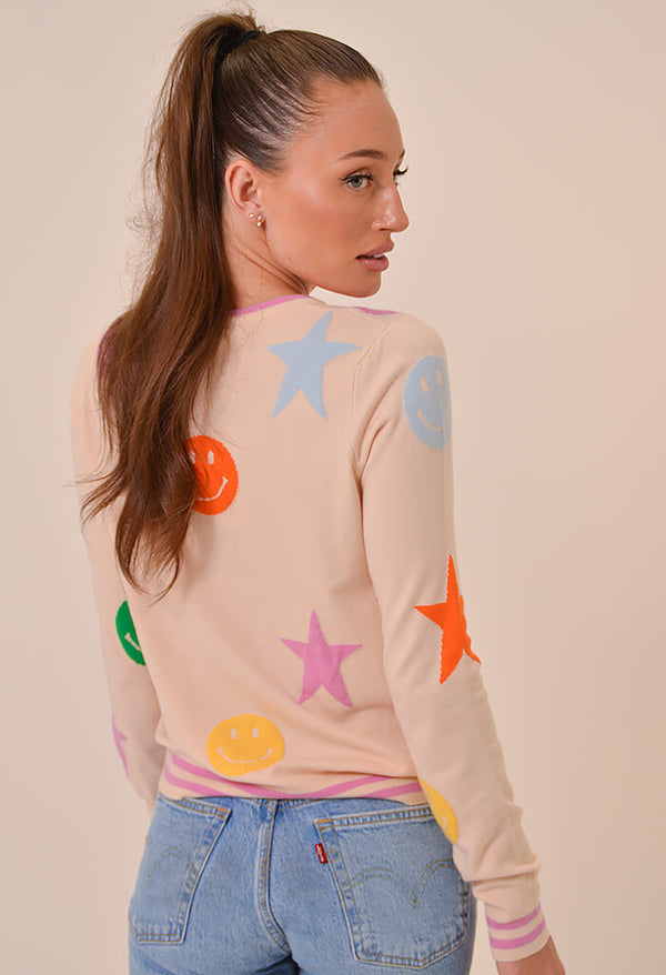 Stellar Smile Sweater - KK Bloom Boutique
