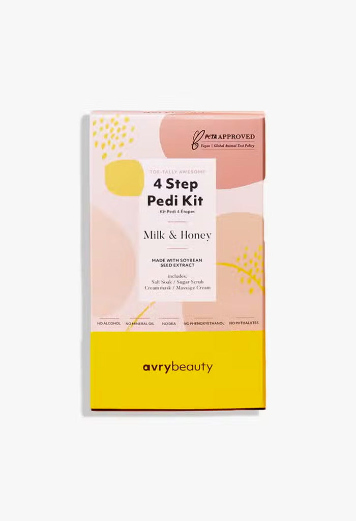 Avry Beauty Milk and Honey 4 Step Pedi Kit