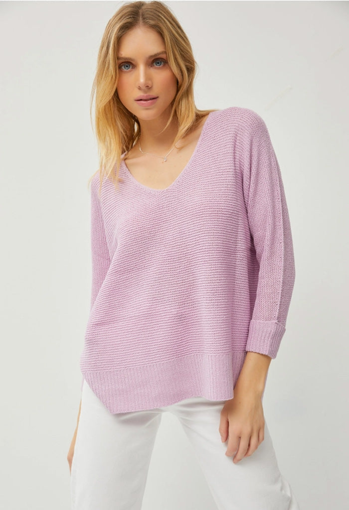 KK Bloom Yacht Club Sweater-Lilac