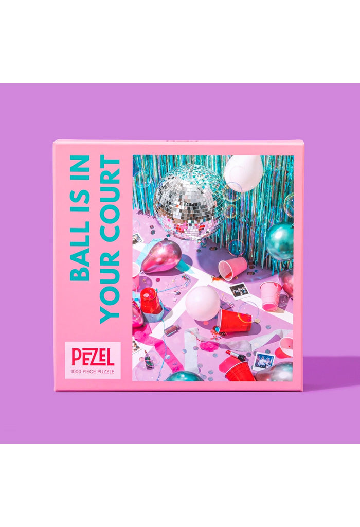 Pezel Puzzles Ball Is In Your Court 1000 Piece Puzzle w/ Bag