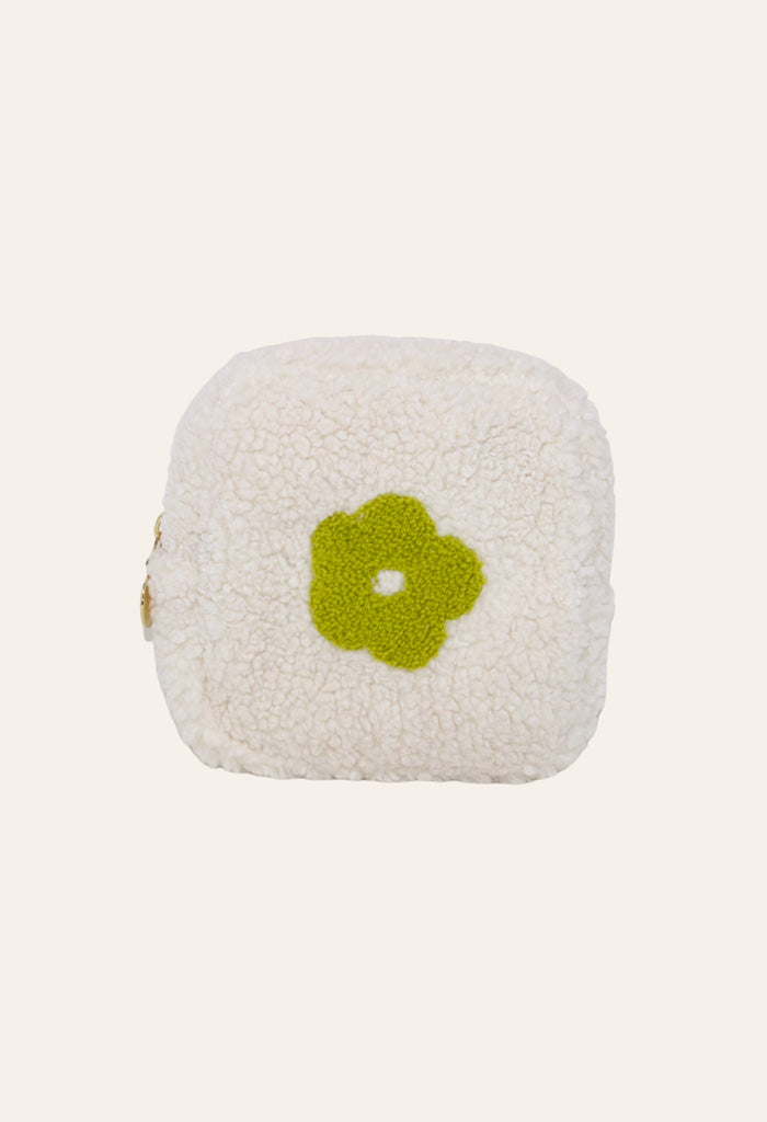 KK Bloom Tiny Teddy Cosmetic Bag-Cream
