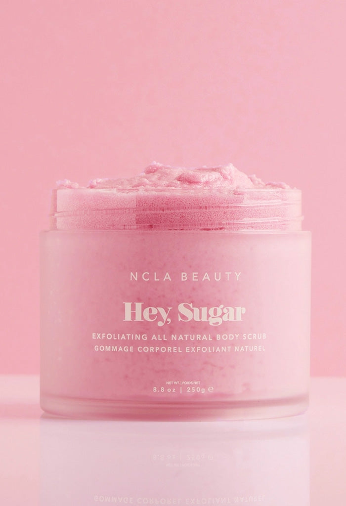NCLA Beauty Hey Sugar, All Natural Body Scrub-Pink Champagne