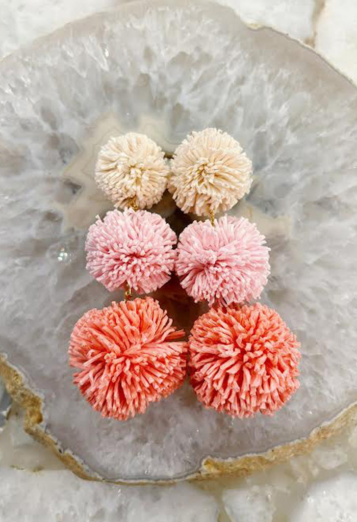 KK Bloom Under The Sea Earrings-Coral