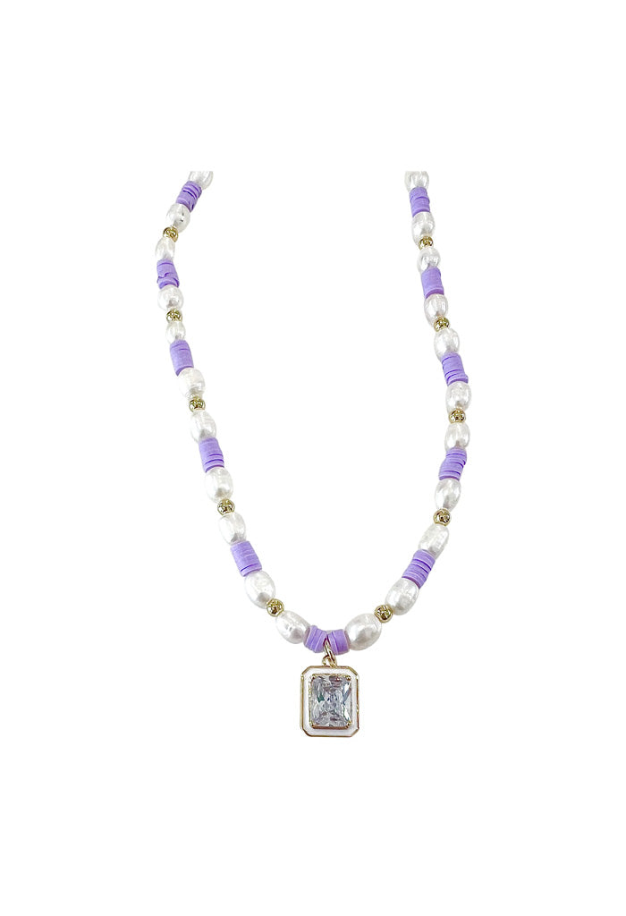 Gemelli Jewelry Lilo Necklace-Lilac