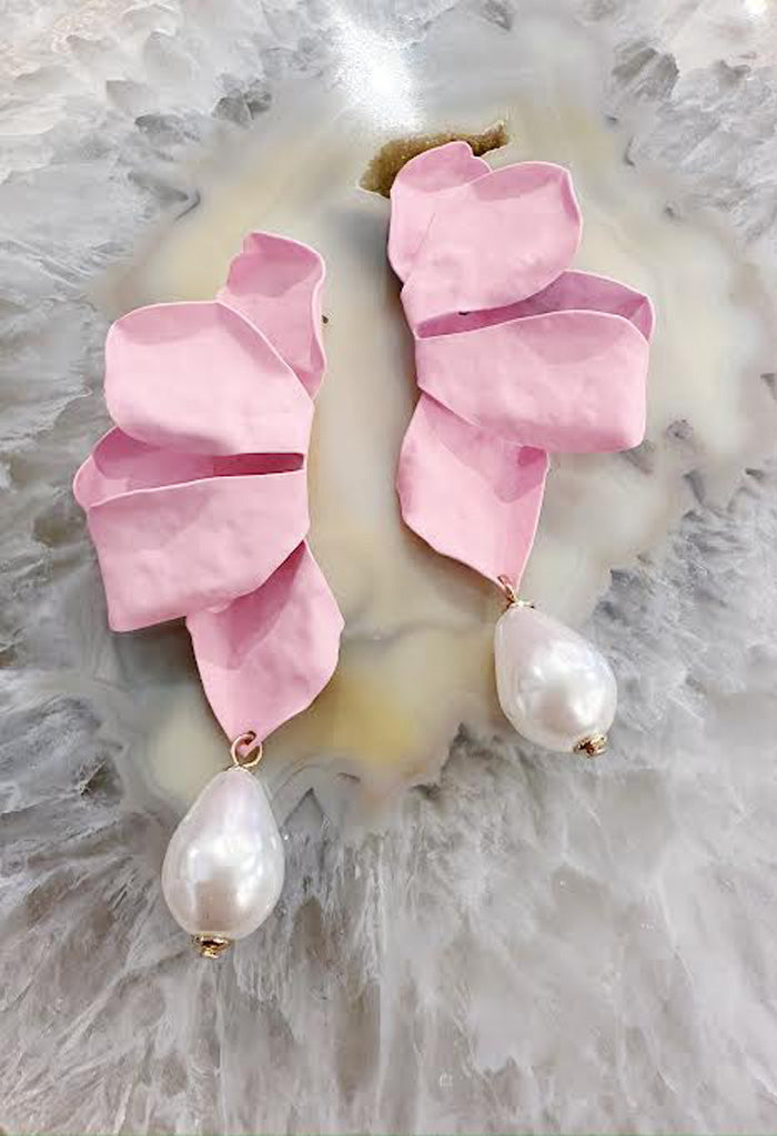 KK Bloom Eloise Earrings-Pink