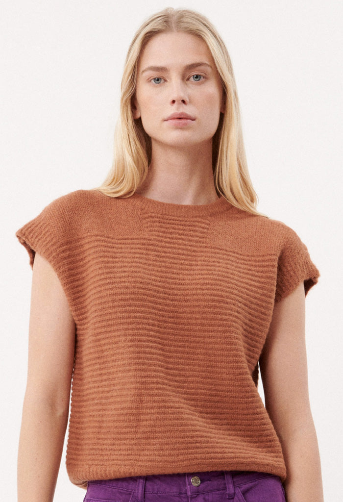 FRNCH Hailey Sweater-Marron Glace