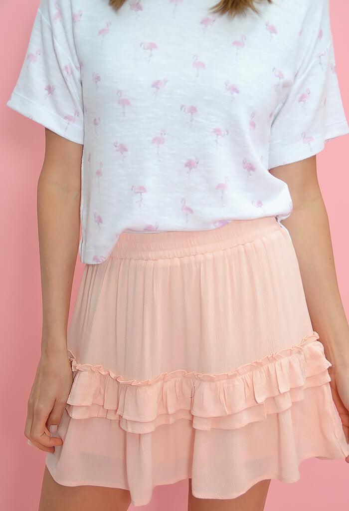 KK Bloom Ella Mini Skirt-Blush