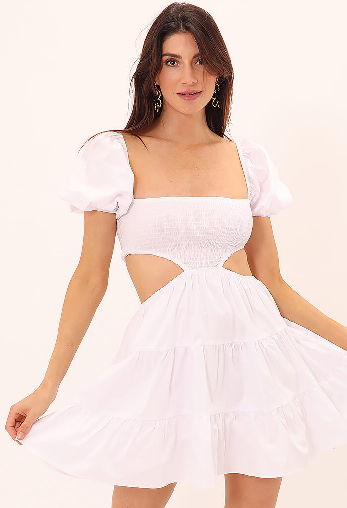 KK Bloom Savannah Dress-White
