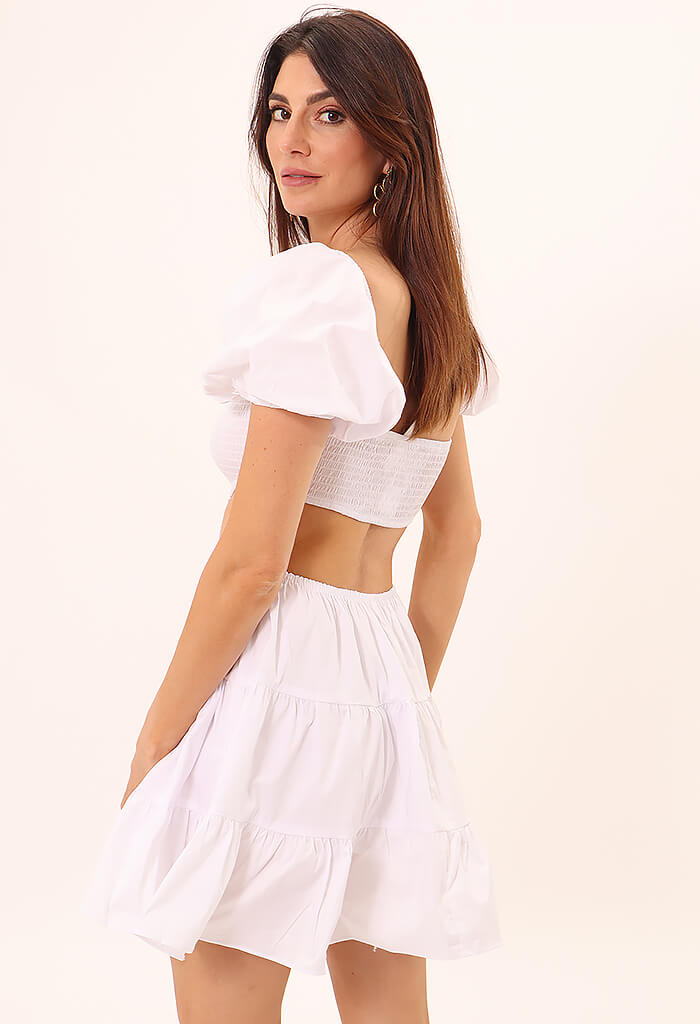 KK Bloom Savannah Dress-White