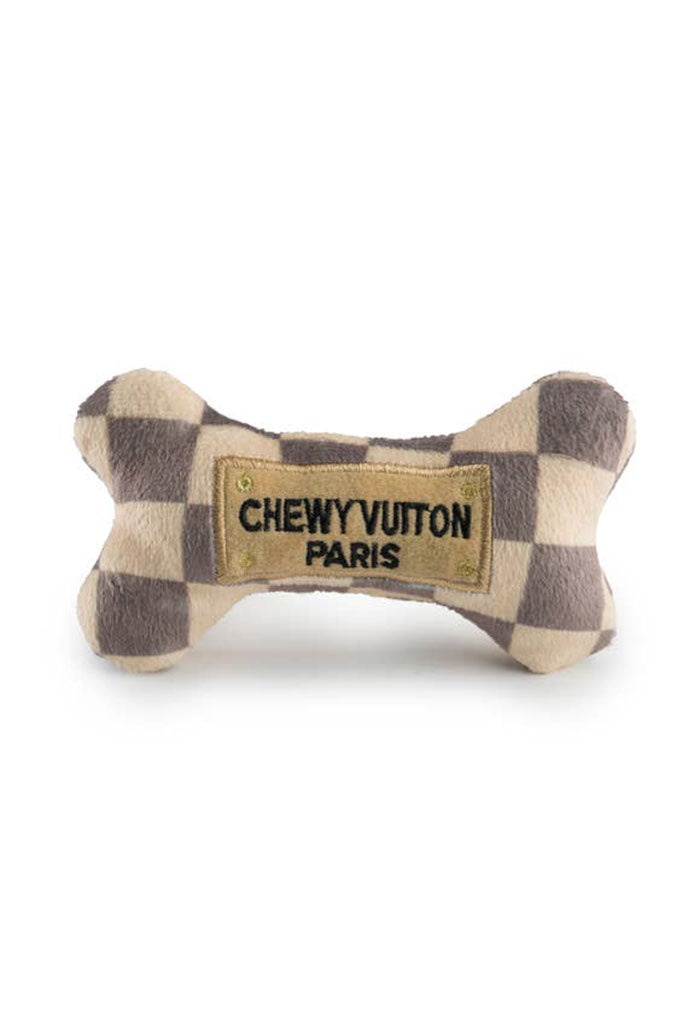 Checker Chewy Vuiton Bone-Small
