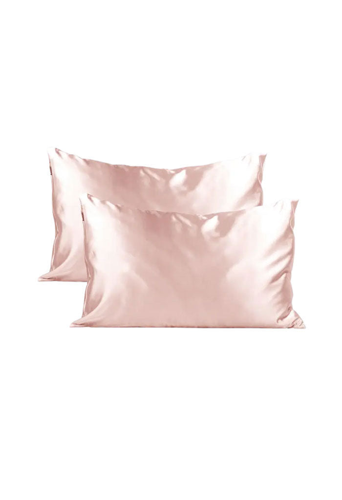 Kitsch Holiday Satin Pillowcase 2 PK-Blush