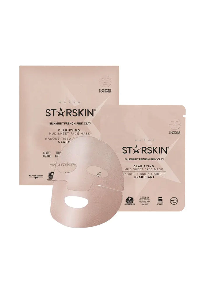 Starskin Beauty French Pink Clay Purifying Sheet Mask