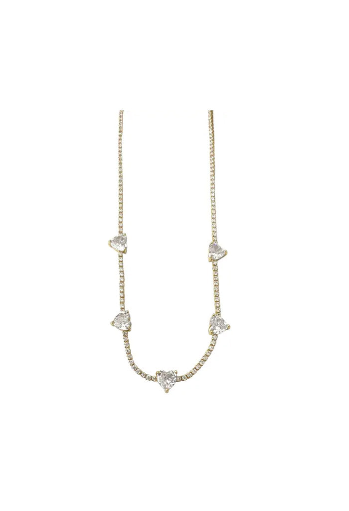 Gemelli Jewelry Kennedy Necklace-Clear