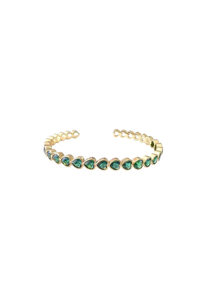 Gemelli Jewelry Tatum Cuff-Green