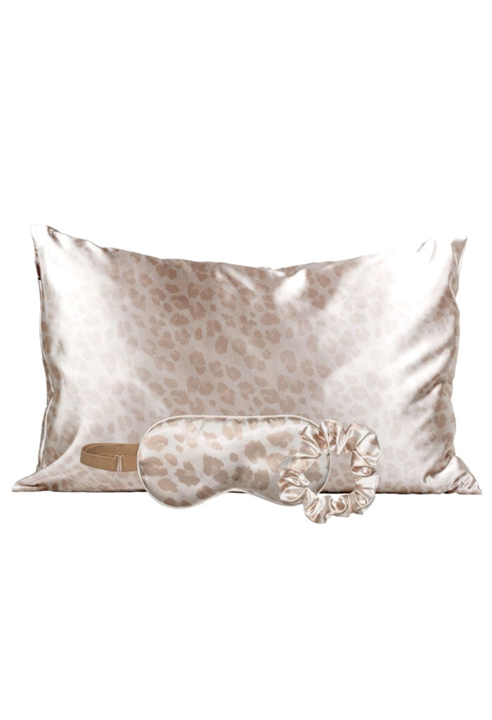 Kitsch Satin Sleep Set-Leopard