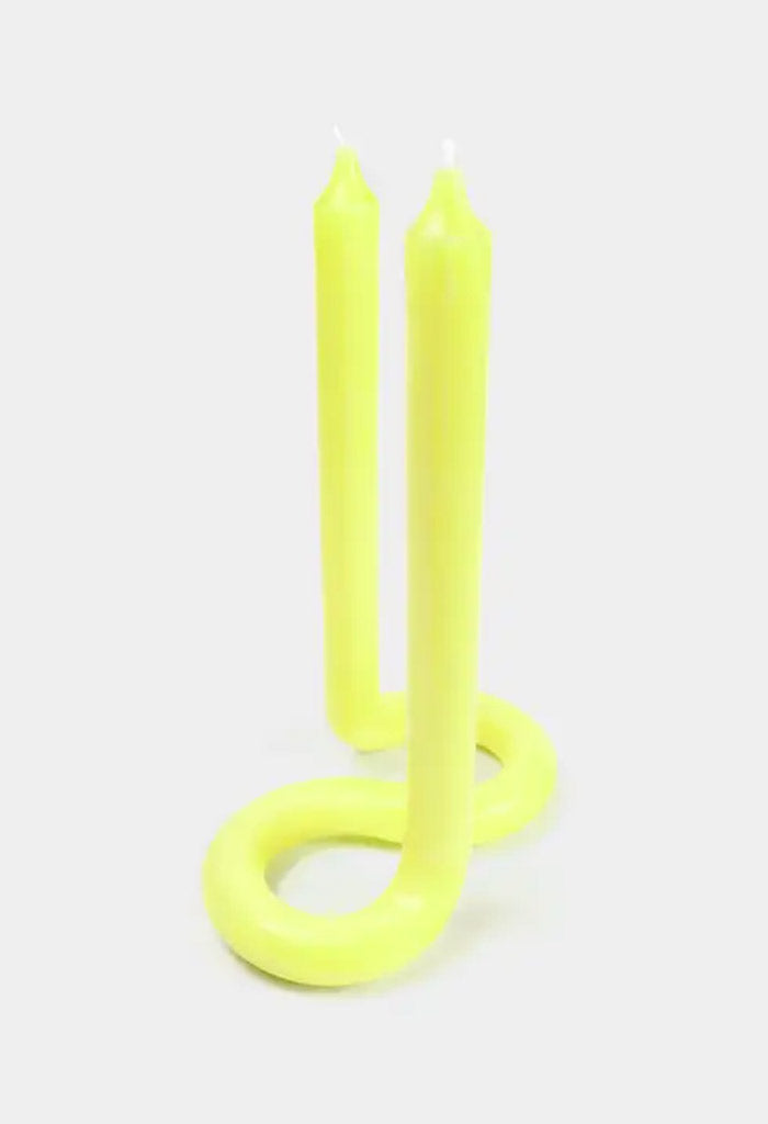 Lex Pott Twist Candle-Yellow