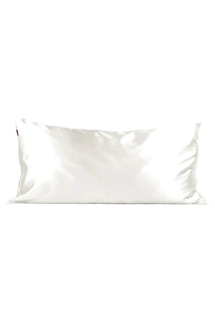 Kitsch Satin King Pillowcase-Ivory