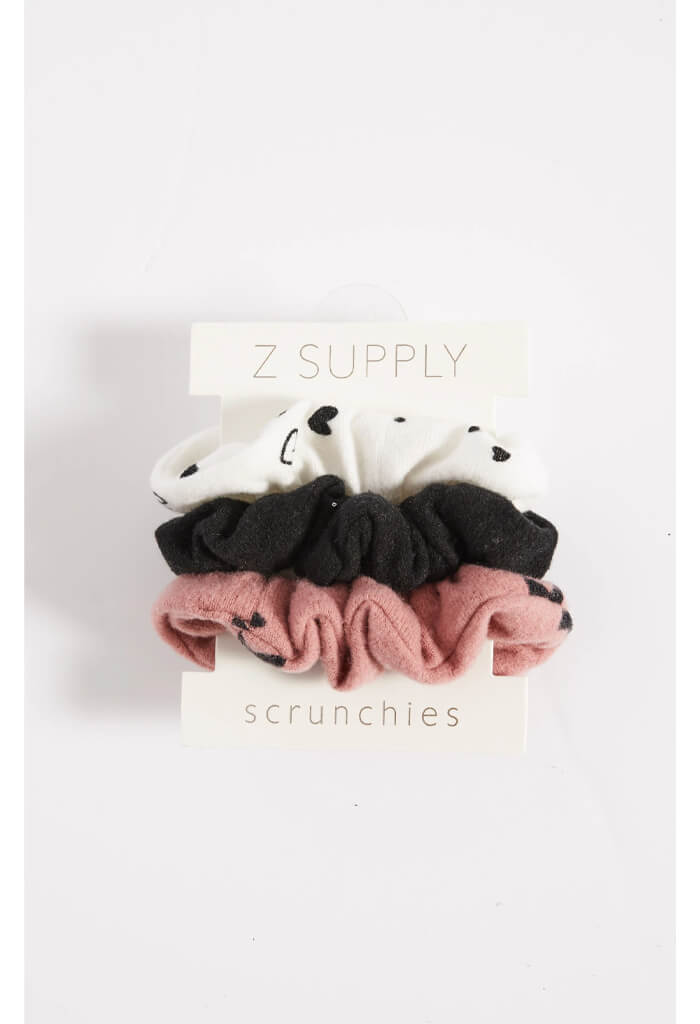 Z Supply Hearts & Stars Scrunchies 3 Pack