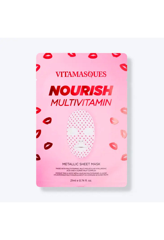 Vitamasques Nourish Multivitamin Metallic Face Sheet Mask