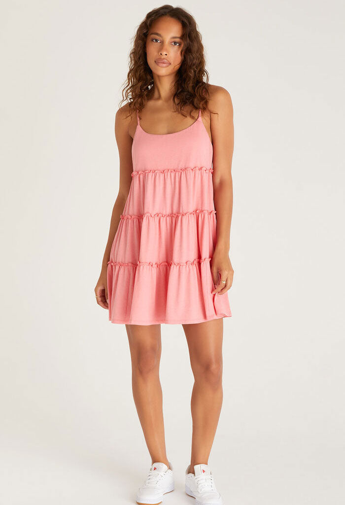 Z Supply Carina Mini Dress-Pink