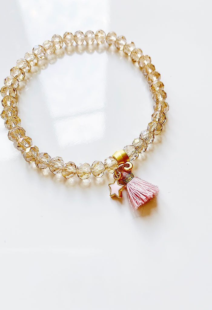 Children's Bracelets: Sterling Silver, Swarovski Pink Pearl and Crysta –  Baby Jewels